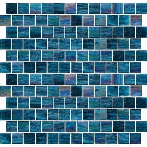 1" x 1" Lake Ellsworth Antarctica Lakes Glass, Glass Mosaic, 14 SQFT/Box Sold By Sheet Dark Blue 1" x 1" Lake Ellsworth Antarctica Lakes Glass, Glass Mosaic, 14 SQFT/Box Sold By Sheet Dark Blue