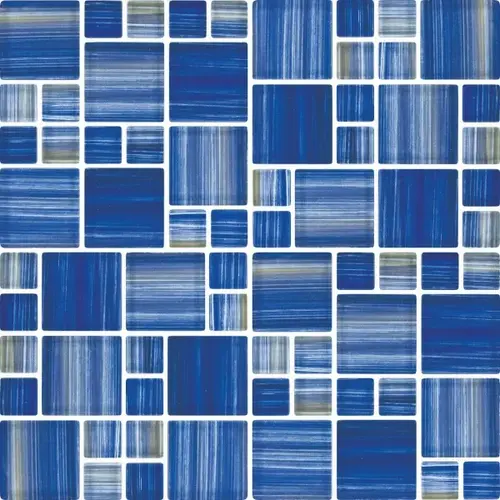 Multi Montagne Cezanne Glass, Glass Mosaic, 11 SQFT/Box Sold By Sheet Blue Multi Montagne Cezanne Glass, Glass Mosaic, 11 SQFT/Box Sold By Sheet Blue