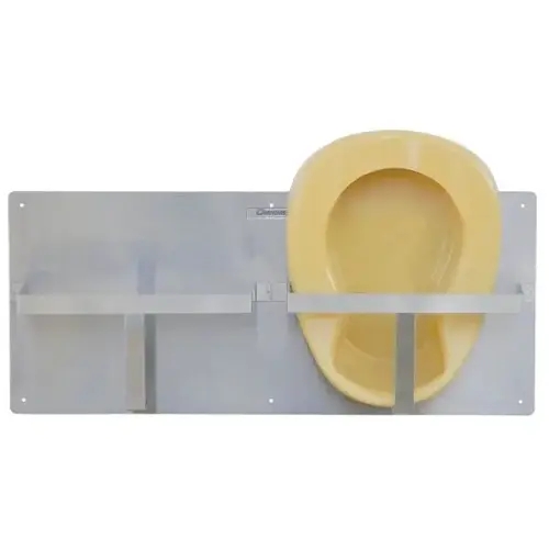 Stainless Side-By-Side Double Bedpan Rack Stainless Side-By-Side Double Bedpan Rack