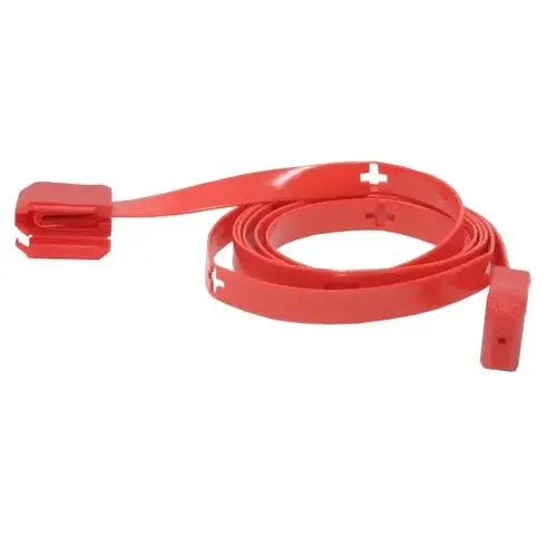 Cleangrip Plastic Anti-Ligature Tether, 6 Ft Cord With 2 Adapters, Red Cleangrip Plastic Anti-Ligature Tether, 6 Ft Cord With 2 Adapters, Red