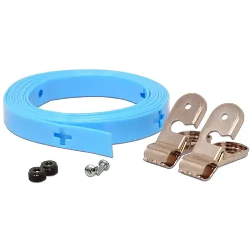 Cleangrip Anti-Ligature 6 ft Tether With Two Security Clips Blue Cleangrip Anti-Ligature 6 ft Tether With Two Security Clips Blue