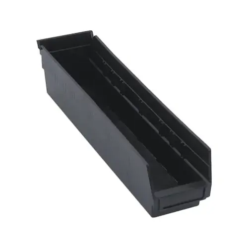 Shelf Bin 17-7/8"L X 4-1/8"W X 4"H Black - pack of 20 Shelf Bin 17-7/8"L X 4-1/8"W X 4"H Black - pack of 20