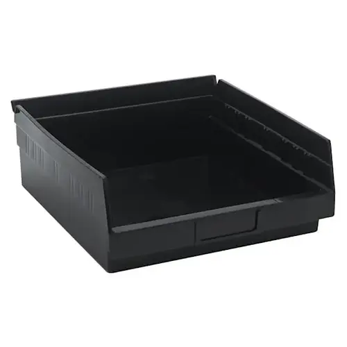Shelf Bin 11-5/8"L X 11-1/8"W X 4"H Black - pack of 8 Shelf Bin 11-5/8"L X 11-1/8"W X 4"H Black - pack of 8