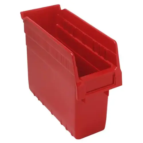 Store-Max Bin, 10-1/6" X 3" X 8", Red - pack of 36 Store-Max Bin, 10-1/6" X 3" X 8", Red - pack of 36