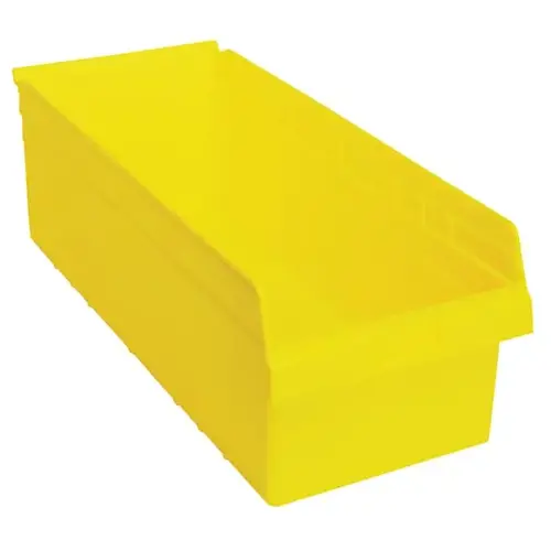 Shelf Bin 23-5/8"L X 11-1/8"W X 4"H Yellow - pack of 6 Shelf Bin 23-5/8"L X 11-1/8"W X 4"H Yellow - pack of 6