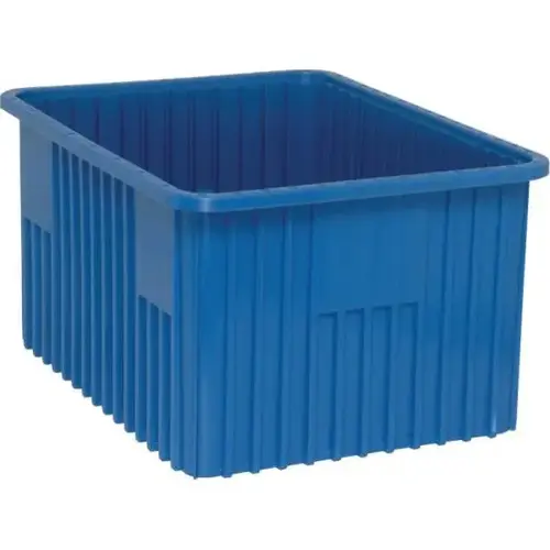 Blue Grid Container 22-1/2x17-1/2x12 In - pack of 3 Blue Grid Container 22-1/2x17-1/2x12 In - pack of 3