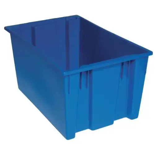 Blue Stack And Nest Totes 29-1/2x19-1/2x15 In - pack of 3 Blue Stack And Nest Totes 29-1/2x19-1/2x15 In - pack of 3