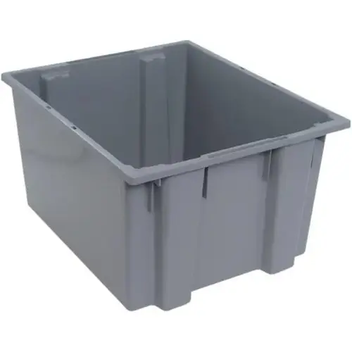Gray Stack Nest Totes 23-1/2x19-1/2x13 In - pack of 3 Gray Stack Nest Totes 23-1/2x19-1/2x13 In - pack of 3