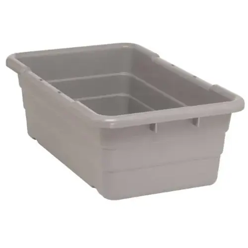 Gray Cross Stack Tub 25-1/8x16x8-1/2 In - pack of 6 Gray Cross Stack Tub 25-1/8x16x8-1/2 In - pack of 6