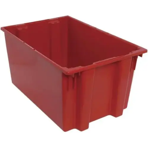 Red Stack Nest Totes 29-1/2x19-1/2x15 In - pack of 3 Red Stack Nest Totes 29-1/2x19-1/2x15 In - pack of 3