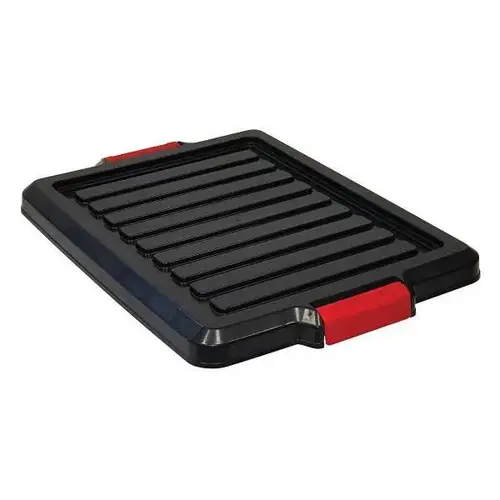 Latch Container Lid, 7 Gallon, Black - pack of 6 Latch Container Lid, 7 Gallon, Black - pack of 6