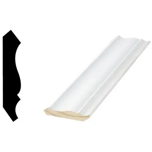 52 9/16" X 2-3/4" X 8 ft Primed Finger-Joint Crown Moulding - pack of 4 52 9/16" X 2-3/4" X 8 ft Primed Finger-Joint Crown Moulding - pack of 4