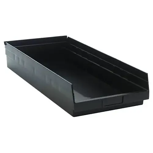 Shelf Bin 23-5/8"L X 11-1/8"W X 4"H Black - pack of 6 Shelf Bin 23-5/8"L X 11-1/8"W X 4"H Black - pack of 6