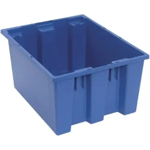 Blue Stack Nest Totes 19-1/2x15-1/2x10 In - pack of 6 Blue Stack Nest Totes 19-1/2x15-1/2x10 In - pack of 6
