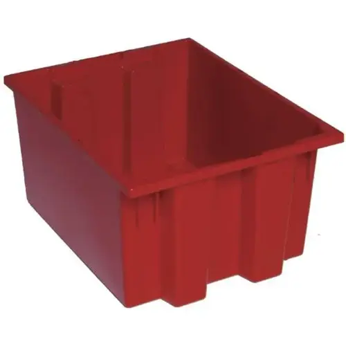 Red Stack Nest Totes 19-1/2x15-1/2x10 In - pack of 6 Red Stack Nest Totes 19-1/2x15-1/2x10 In - pack of 6