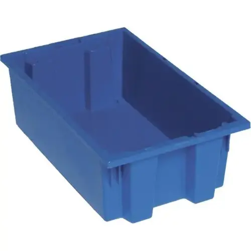 Blue Stack And Nest Totes 18x11x6 In - pack of 6 Blue Stack And Nest Totes 18x11x6 In - pack of 6