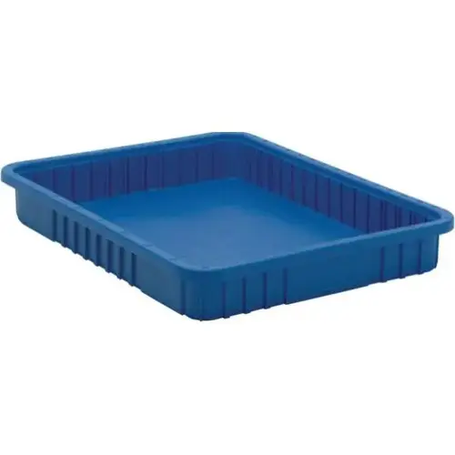 Blue Dividable Grid Containers 22-1/2x17-1/2x3 In - pack of 6 Blue Dividable Grid Containers 22-1/2x17-1/2x3 In - pack of 6