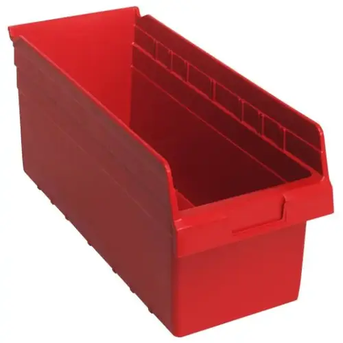 Store-Max Bin, 16-1/2" X 7-1/8" X 8", Red - pack of 10 Store-Max Bin, 16-1/2" X 7-1/8" X 8", Red - pack of 10