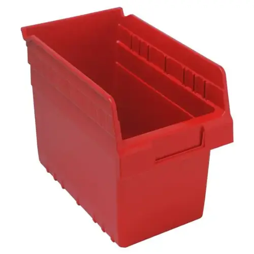 Store-Max Bin, 10-1/6" X 5-1/2" X 8", Red - pack of 30 Store-Max Bin, 10-1/6" X 5-1/2" X 8", Red - pack of 30