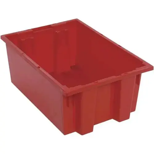 Stack & Nest Tote, 19-1/2"X13-1/2"X8", Red - pack of 6 Stack & Nest Tote, 19-1/2"X13-1/2"X8", Red - pack of 6