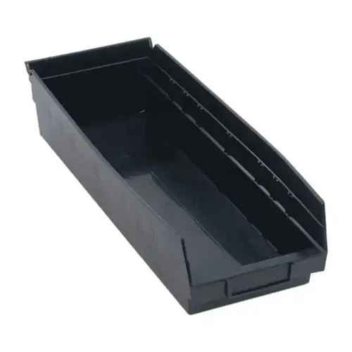 Shelf Bin 17-7/8"L X 6-5/8"W X 4"H Black - pack of 20 Shelf Bin 17-7/8"L X 6-5/8"W X 4"H Black - pack of 20