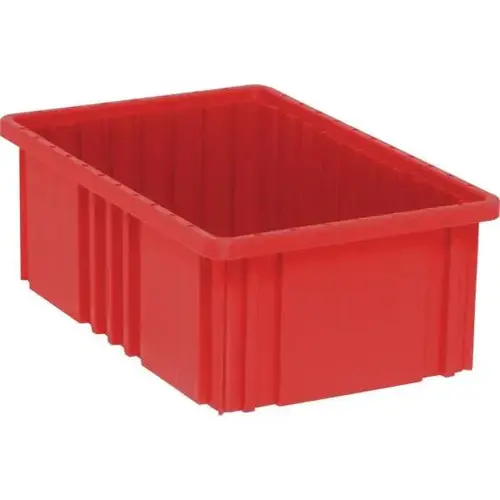 Red Grid Container 16-1/2x10-7/8x6 In - pack of 8 Red Grid Container 16-1/2x10-7/8x6 In - pack of 8