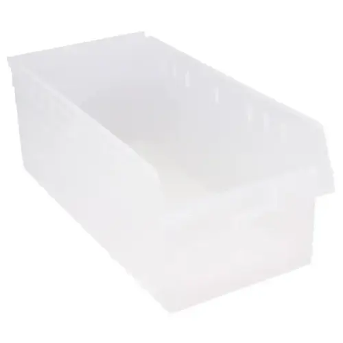 Shelf Bin 23-5/8"L X 11-1/8"W X 8"H Clear - pack of 6 Shelf Bin 23-5/8"L X 11-1/8"W X 8"H Clear - pack of 6