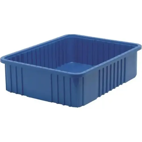 Blue Grid Container 22-1/2x17-1/2x6 In - pack of 3 Blue Grid Container 22-1/2x17-1/2x6 In - pack of 3