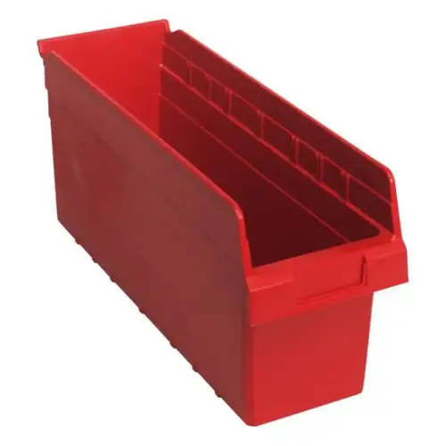 Store-Max Bin, 16-1/2" X 5-1/2" X 8", Red - pack of 20 Store-Max Bin, 16-1/2" X 5-1/2" X 8", Red - pack of 20
