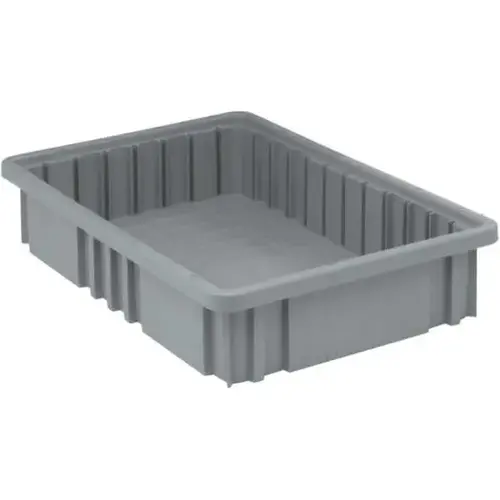 Gray Grid Container 16-1/2x10-7/8x3-1/2 In - pack of 12 Gray Grid Container 16-1/2x10-7/8x3-1/2 In - pack of 12