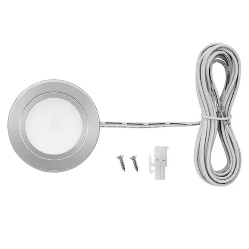 LED 3W Warm White Puck Light, Nickel LED 3W Warm White Puck Light, Nickel