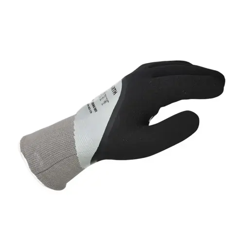 Medium Tigerflex Thermo Dry Polyester Nitrile Foam Coated Gloves, Black/Gray/White Medium Tigerflex Thermo Dry Polyester Nitrile Foam Coated Gloves, Black/Gray/White