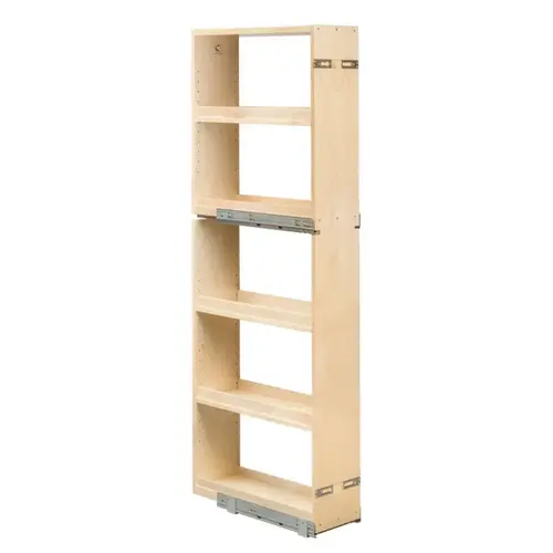 Century Cascade Birch 59"T 5-Shelf Pull Out Pantry with Soft-Close Slides, CASTP80-60PF Century Cascade Birch 59"T 5-Shelf Pull Out Pantry with Soft-Close Slides, CASTP80-60PF