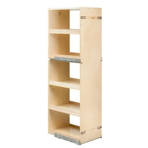 Century Cascade Birch 59"T 5-Shelf Pull Out Pantry with Soft-Close Slides, CASTP140-60PF Century Cascade Birch 59"T 5-Shelf Pull Out Pantry with Soft-Close Slides, CASTP140-60PF