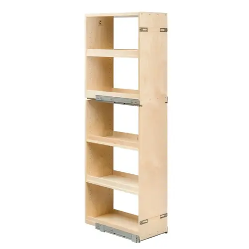 Century Cascade Birch 59"T 5-Shelf Pull Out Pantry with Soft-Close Slides, CASTP110-60PF Century Cascade Birch 59"T 5-Shelf Pull Out Pantry with Soft-Close Slides, CASTP110-60PF