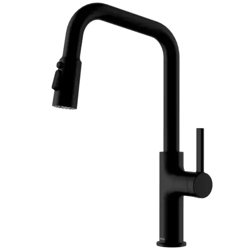 Stalbridge Matte Black Single Handle Pull-Down Sprayer Kitchen Faucet, 16-1/4", ADA Compliant Stalbridge Matte Black Single Handle Pull-Down Sprayer Kitchen Faucet, 16-1/4", ADA Compliant