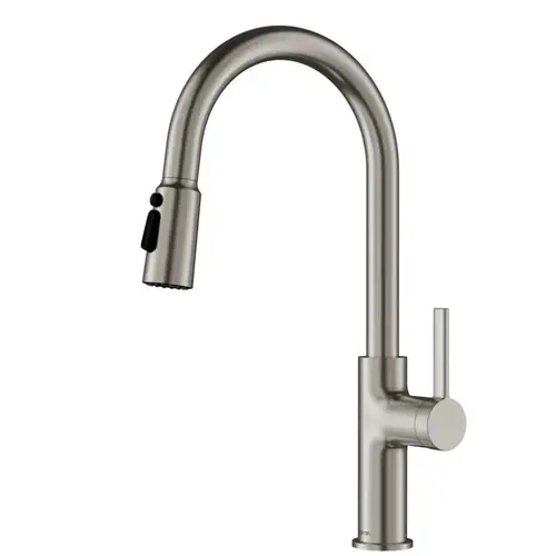 Stalbridge Stainless Steel Single Handle Pull-Down Sprayer Kitchen Faucet, 17-1/8", ADA Compliant - KKF720FSS Stalbridge Stainless Steel Single Handle Pull-Down Sprayer Kitchen Faucet, 17-1/8", ADA Compliant - KKF720FSS