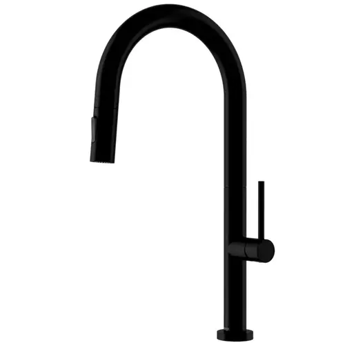 Brynford Matte Black Single Handle Pull-Down Sprayer Kitchen Faucet, 17-1/8", ADA Compliant Brynford Matte Black Single Handle Pull-Down Sprayer Kitchen Faucet, 17-1/8", ADA Compliant