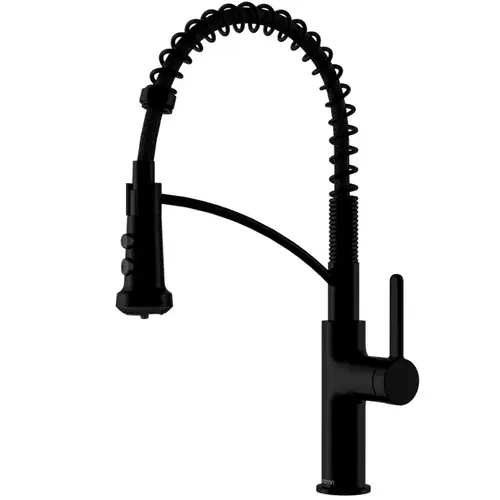 Scottsdale Matte Black Single Handle Pull-Down Sprayer Kitchen Faucet, 17-7/8", ADA Compliant Scottsdale Matte Black Single Handle Pull-Down Sprayer Kitchen Faucet, 17-7/8", ADA Compliant