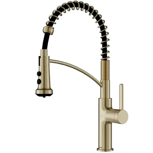 Scottsdale Champagne Bronze Single Handle Pull-Down Sprayer Kitchen Faucet, 17-7/8", ADA Compliant - KKF740FCB Scottsdale Champagne Bronze Single Handle Pull-Down Sprayer Kitchen Faucet, 17-7/8", ADA Compliant - KKF740FCB