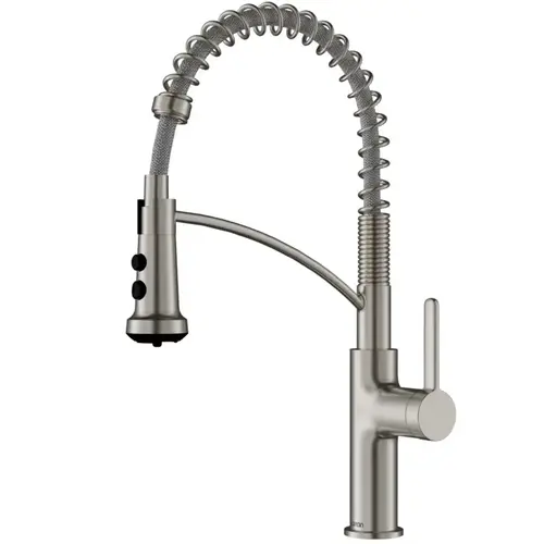 Scottsdale Stainless Steel Single Handle Pull-Down Sprayer Kitchen Faucet, 17-7/8", ADA Compliant - KKF740FSS Scottsdale Stainless Steel Single Handle Pull-Down Sprayer Kitchen Faucet, 17-7/8", ADA Compliant - KKF740FSS