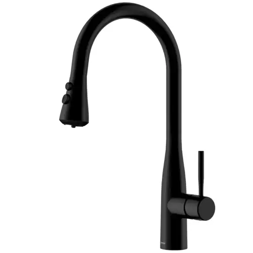Faraday Matte Black Single Handle Pull-Down Sprayer Kitchen Faucet, 17-1/4", ADA Compliant Faraday Matte Black Single Handle Pull-Down Sprayer Kitchen Faucet, 17-1/4", ADA Compliant