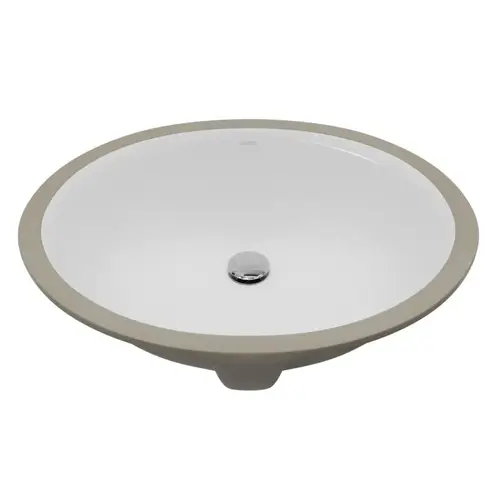 Vitreous China Gloss White 18-1/8"L x 15"W Vanity Sink Undermount, Single Bowl Vitreous China Gloss White 18-1/8"L x 15"W Vanity Sink Undermount, Single Bowl