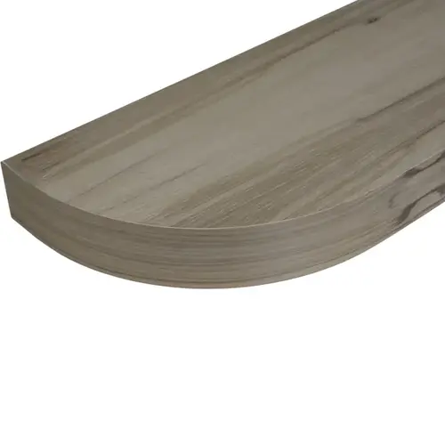 Omega National 24" x 10" D Curved Floating Shelf, Hickory Omega National 24" x 10" D Curved Floating Shelf, Hickory