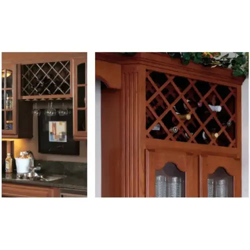 Omega National Cherry Wine Bottle Storage 17"W x 29"H, 11 Openings Unfinished Omega National Cherry Wine Bottle Storage 17"W x 29"H, 11 Openings Unfinished