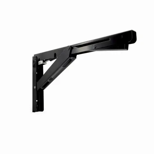 Sugatsune EB Series Black Folding Shelf Bracket with Damper, 165lbs Capacity Sugatsune EB Series Black Folding Shelf Bracket with Damper, 165lbs Capacity