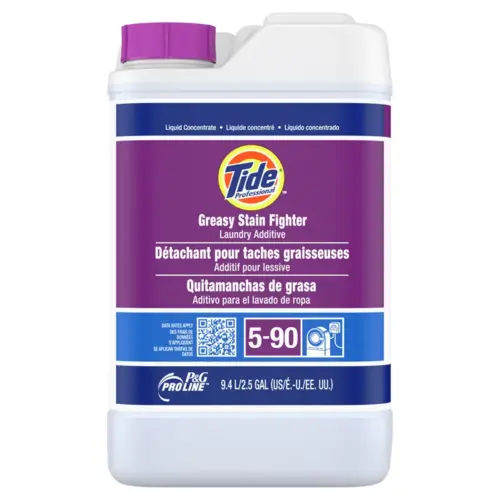 Tide Professional Unscented Laundry Stain Remover 2.5 GAL Liquid Closed Loop Blue Tide Professional Unscented Laundry Stain Remover 2.5 GAL Liquid Closed Loop Blue