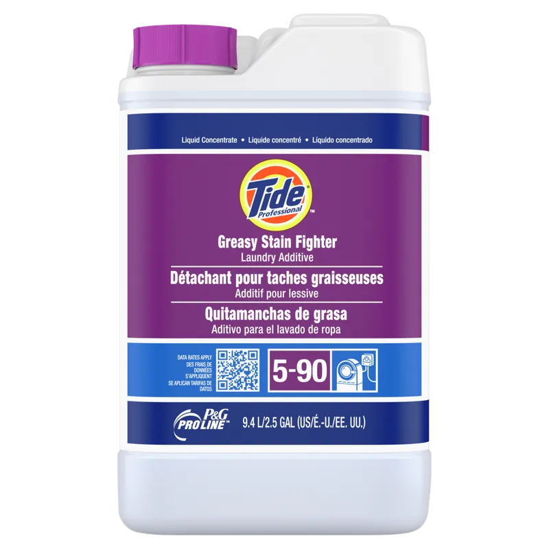 TIDE 10037000250262 Tide Professional Unscented Laundry Stain Remover 2.5 GAL Liquid Closed Loop Blue