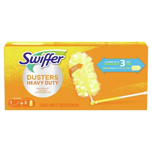 Swiffer 360 Duster & Handle Kit Yellow Extendable - pack of 6 Swiffer 360 Duster & Handle Kit Yellow Extendable - pack of 6