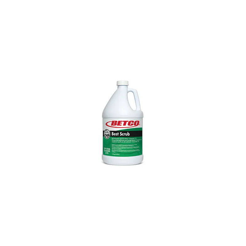 Best Scrub Pleasant Scent Floor Cleaner 1 GAL Interim Maintenance Concentrate Green - pack of 4 6700400 Best Scrub Pleasant Scent Floor Cleaner 1 GAL Interim Maintenance Concentrate Green - pack of 4 6700400